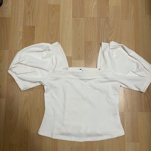 Square Neck, Puffy Sleeve Top